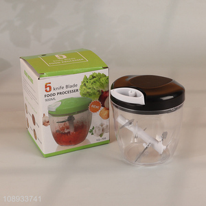 High Quality Manual Food Processor Vegetable Chopper for Garlic