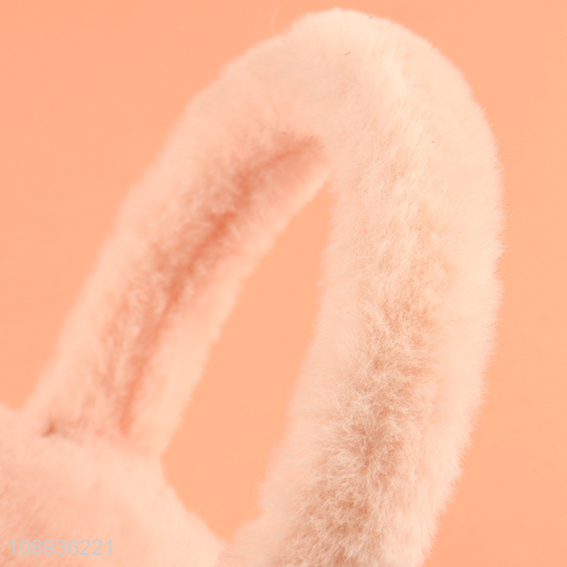 Popular products pink plush winter warm earmuffs for sale