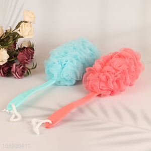 High Quality Long Handle Mesh Loofah Back Scrubber Bath Brush