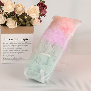 Hot Sale 4pcs Exfoliating Loofah Sponge Body Wash Puff Shower Puff