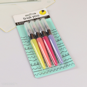 New Product 4PCS Watercolor Paint Brush Marker Pen Set for Coloring