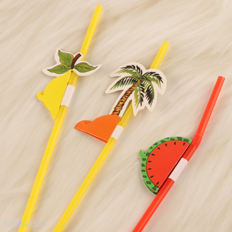 Good Quality 7PCS Corktail Drinking Straws for Juice Milkshake