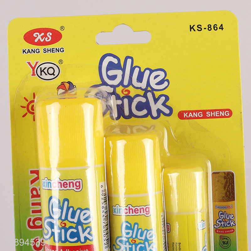 Hot items 3pcs non-toxic school office washable glue stick