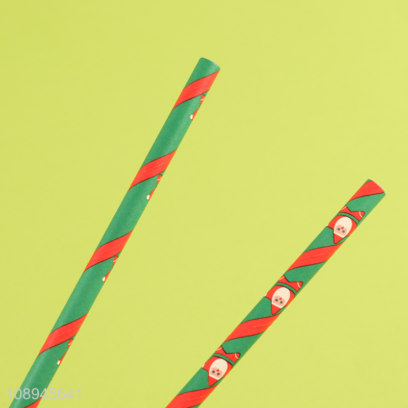 Factory Price Christmas Paper Drinking Straws Party Straws