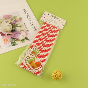 Hot Selling Christmas Stockings Drinking Straws Biodegradable Paper Straws