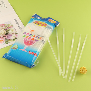 Hot Selling Clear Plastic Drinking Straws Flexible Straws