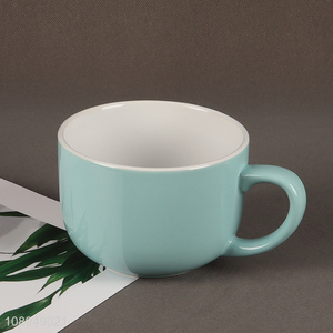 Top sale blue ceramic water cup tea cup coffee mug