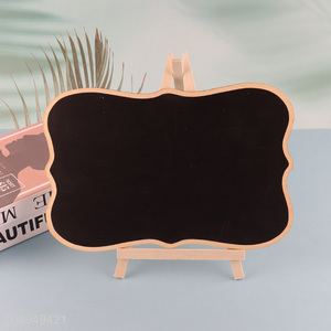 Hot Selling Wooden Mini Chalkboard Labels Table Signs with Stand