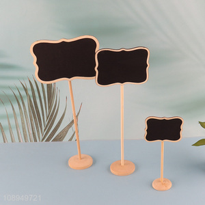 Wholesale Reusable Wooden Mini Chalkboard Sign with Wooden Stand