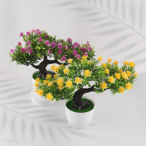 China Product Artificial Bonsai Tree Potted Fake Plant for Home Decor