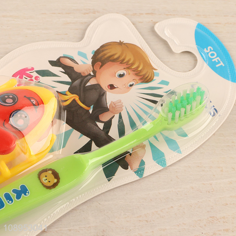 China Imports Soft Bristles Kids Children Toothbrush with Toy Vehicle