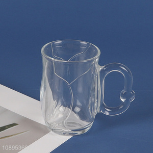 New style unbreakable glass milk cup drinking cup with handle