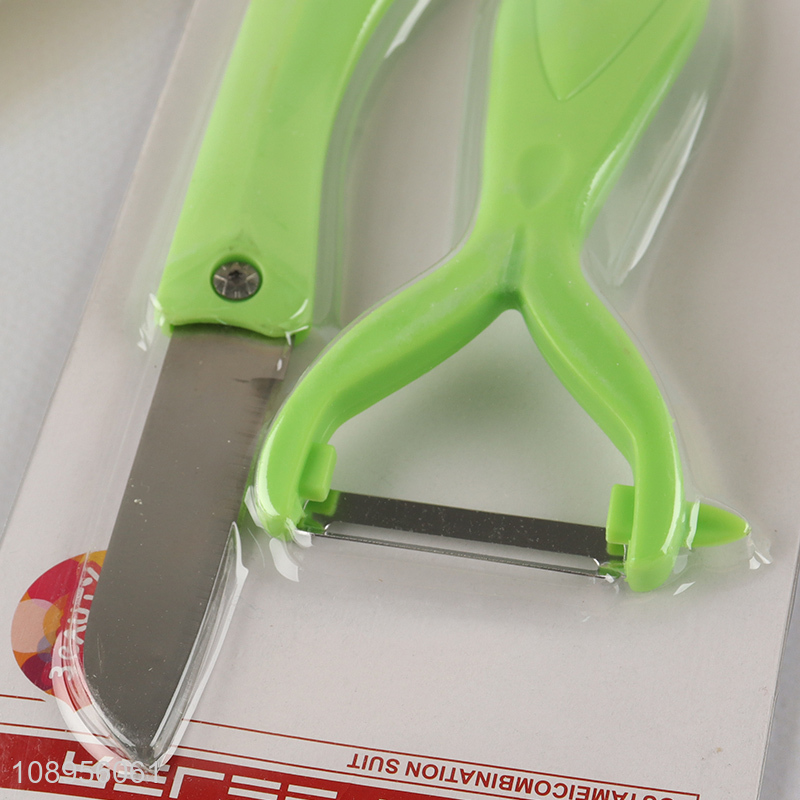 High Quality  Y Type Peeler and Paring Knife Set Kitchen Gadgets