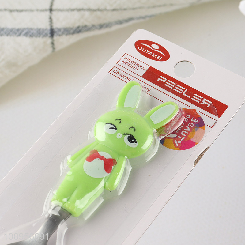 High Quality Cute Cartoon Dinner Spoon Children Training Spoon