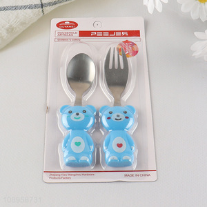 Factory Supply Cartoon Table Knife and Fork Set for Kids Toddlers