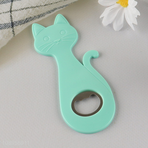 New Arrival Cat Shaped Beer Bottle Opener Fridge Magnet