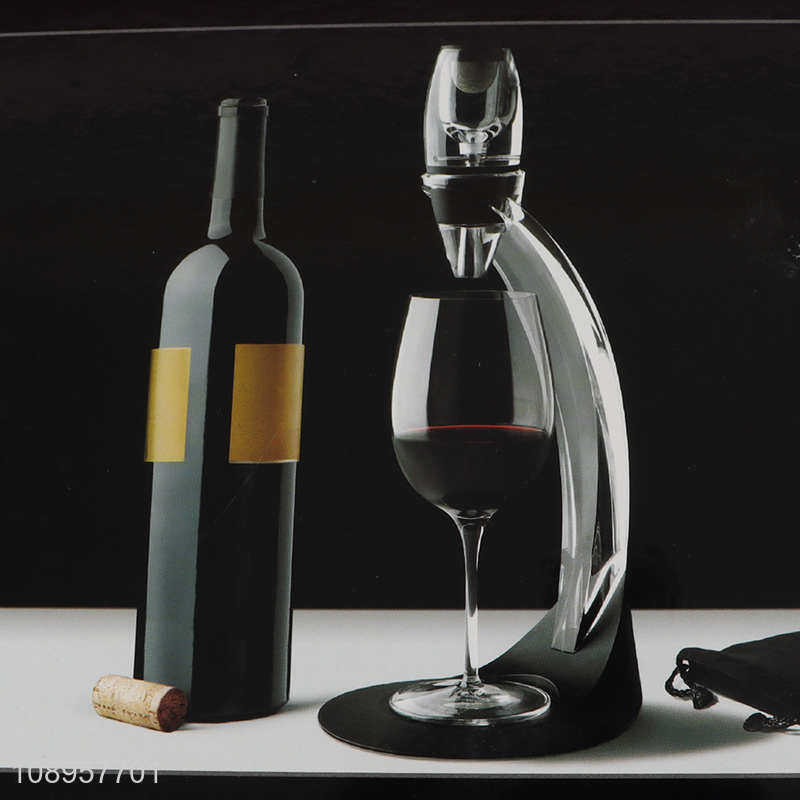 Good quality wine aerator decanter for bar accessories