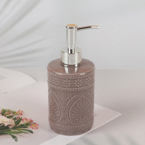 Best selling bathroom accessories ceramic liquid soap dispenser