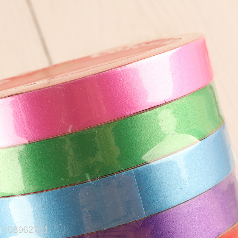 Online Wholesale 5 Rolls Colorful Ribbons for Craft, Gift Wrapping