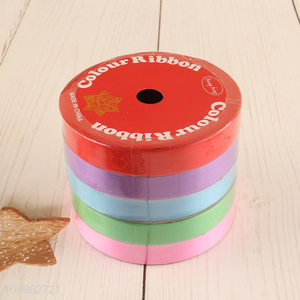 Online Wholesale 5 Rolls Colorful Ribbons for Craft, Gift Wrapping