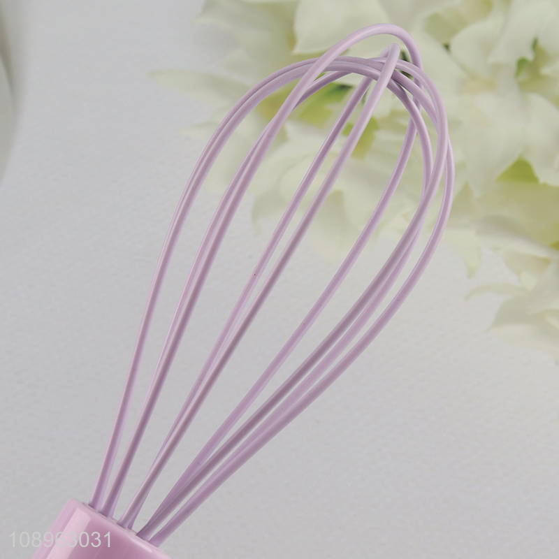 New Arrival Silicone Balloon Egg Whisk with Clear Plastic Handle