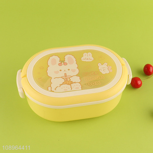 Hot Selling Cute Bento Box Plastic Lunch Container for Kids Students