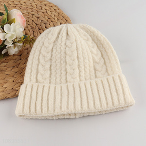 Hot Selling Men Women Winter Beanie Cap Soft Wark Knit Beanie Hat