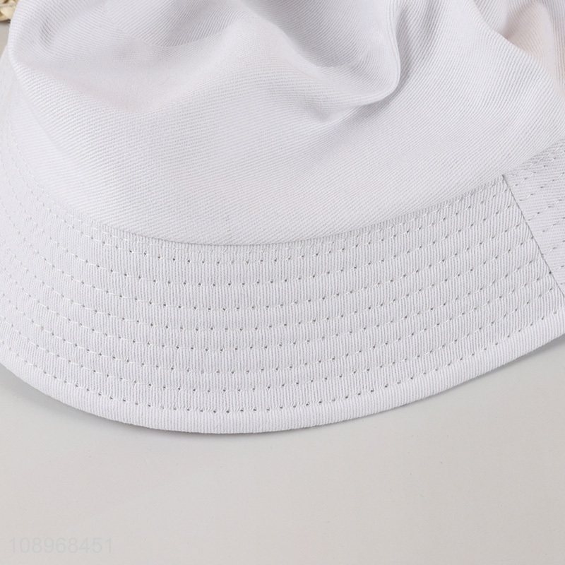 Hot sale white simple cotton bucket hat fisherman hat wholesale