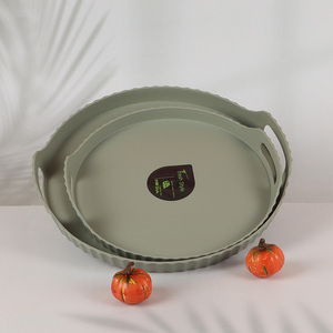 New arrival plastic fruits storage tray with handle