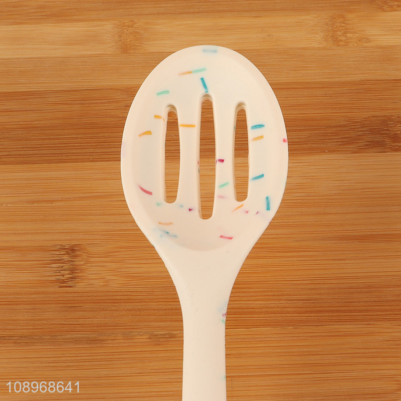 China products silicone kitchen utensils slotted spoon for sale