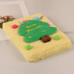 Hot products christmas series plush notebook for school office