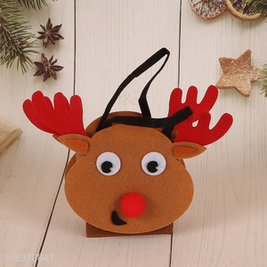 Top products portable elk shape felt bag candy bag