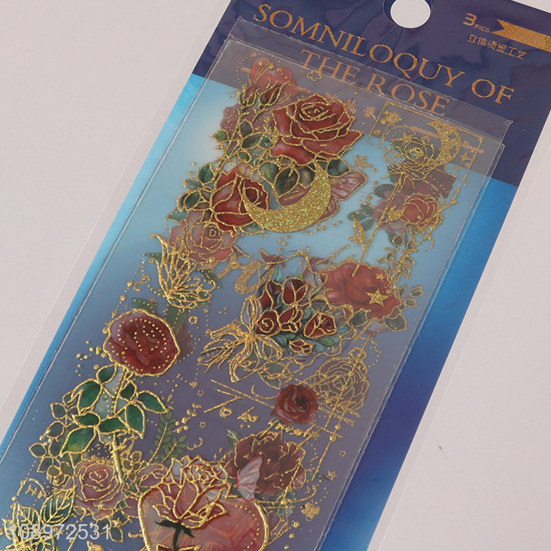 Low price flower shape school students scrapbook decorative sticker