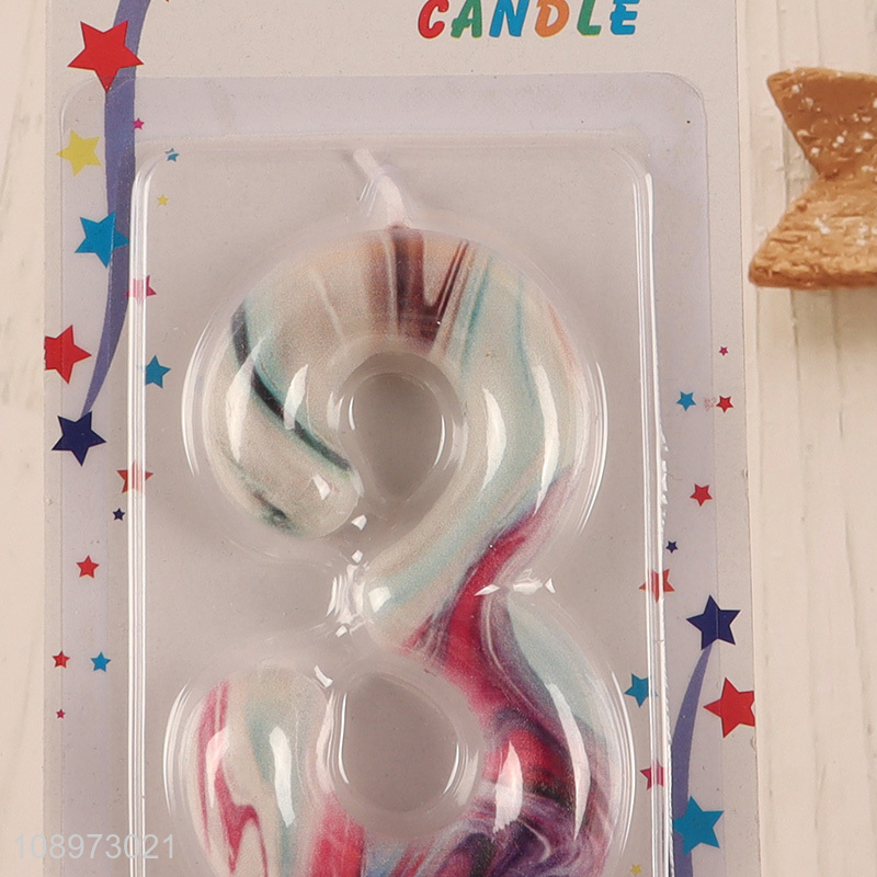 Low price number3 candle birthday cake decoration for sale