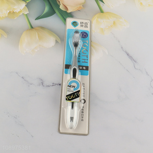 Latest products adult oral care soft bristle toothbrush for sale