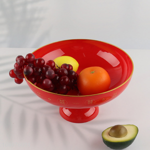 China products red PET fruit plate fruit tray for home