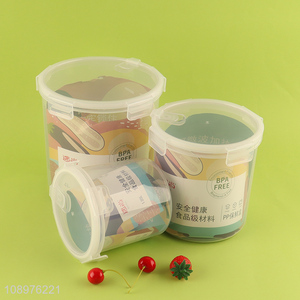 Good selling round BPA free food container preservation <em>box</em> wholesale