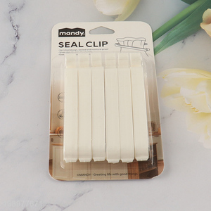 Low price 6pcs moisture-proof food bag clips seal clips for sale