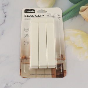 Most popular 3pcs portable food bag clips seal clips for sale