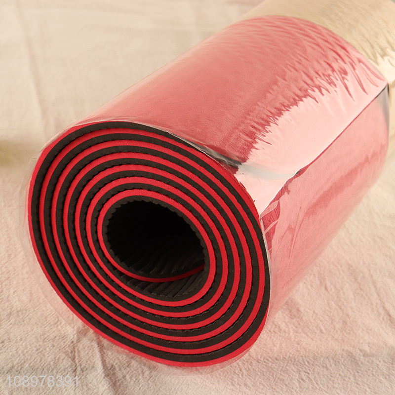 Top selling sports fitness non-slip TPE yoga mat for indoor