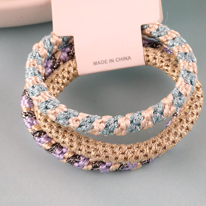 Factory supply multicolor elastic hair ties hair rope for women