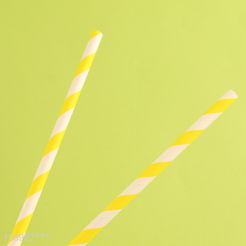 Factory supply pineapple decorative disposable paper drinking straw