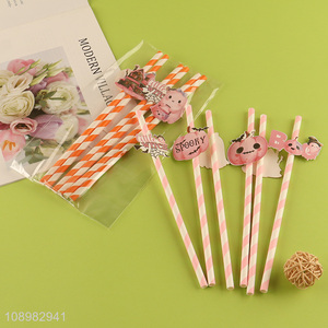 China supplier disposable paper coffee juice drinking straw for sale