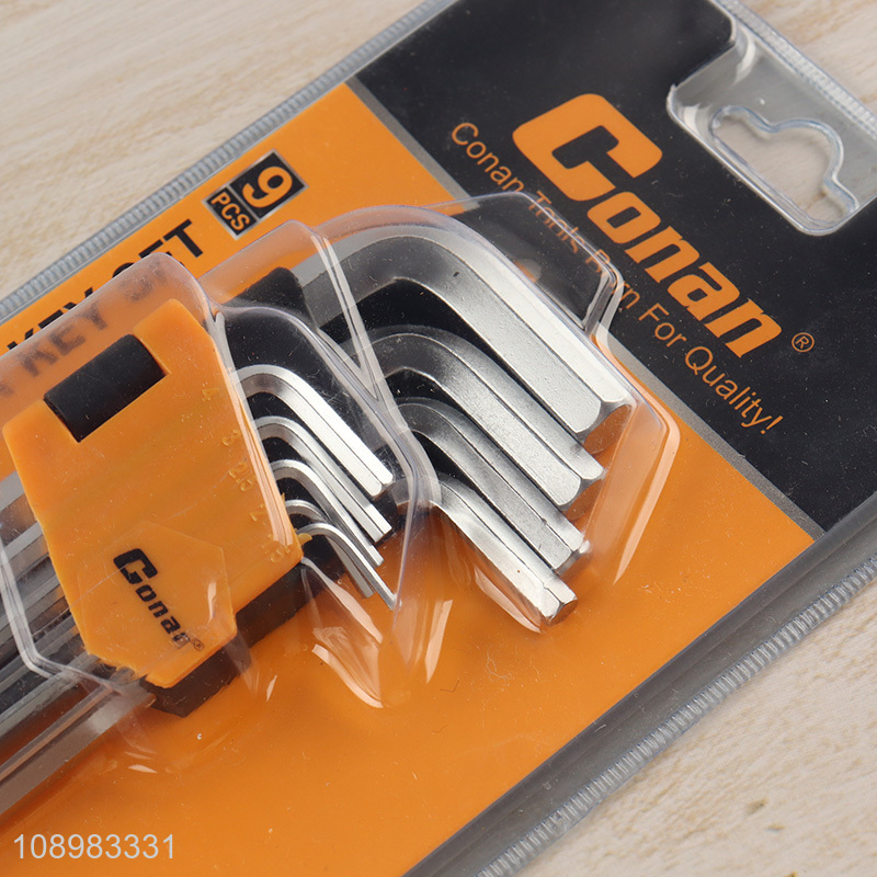 New product 9pcs professional long arm ball point hex key wrench set