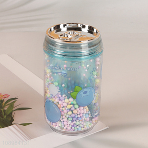 Online Wholesale 240ml Plastic Can Tumbler Double Walled Ice Mug Cup