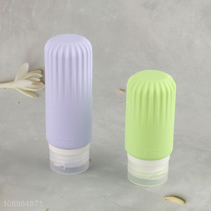 China wholesale leak-proof portable silicone travel toiletries bottle