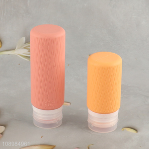 Factory price silicone empty bottle travel toiletries bottle for sale