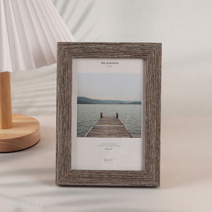 New Arrival 4X6 Inch Picture Frame MDF Wooden Photo Frame with Mat