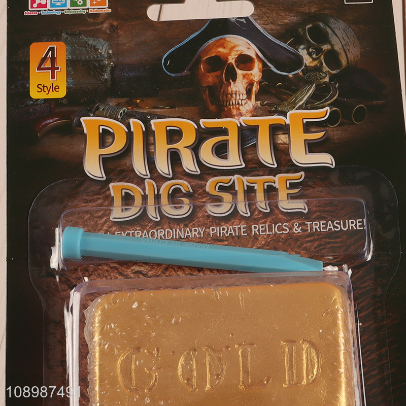 New Product Educational Toy Pirate Treasure Digging Kit for Kids Boys Girls