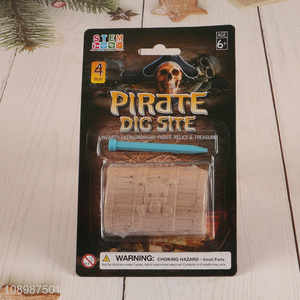 Hot Selling Educational Toy Pirate Treasure Chest Dig Kit for Girls Boys